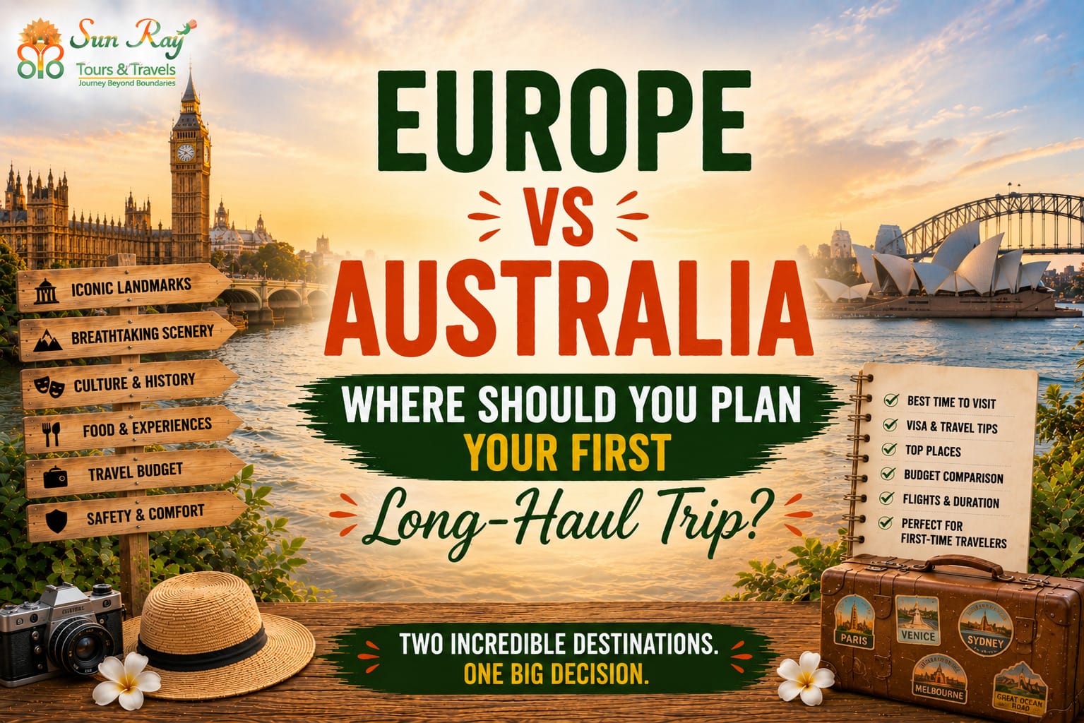 Europe vs Australia: Where Should You Plan Your First Long-Haul Trip?