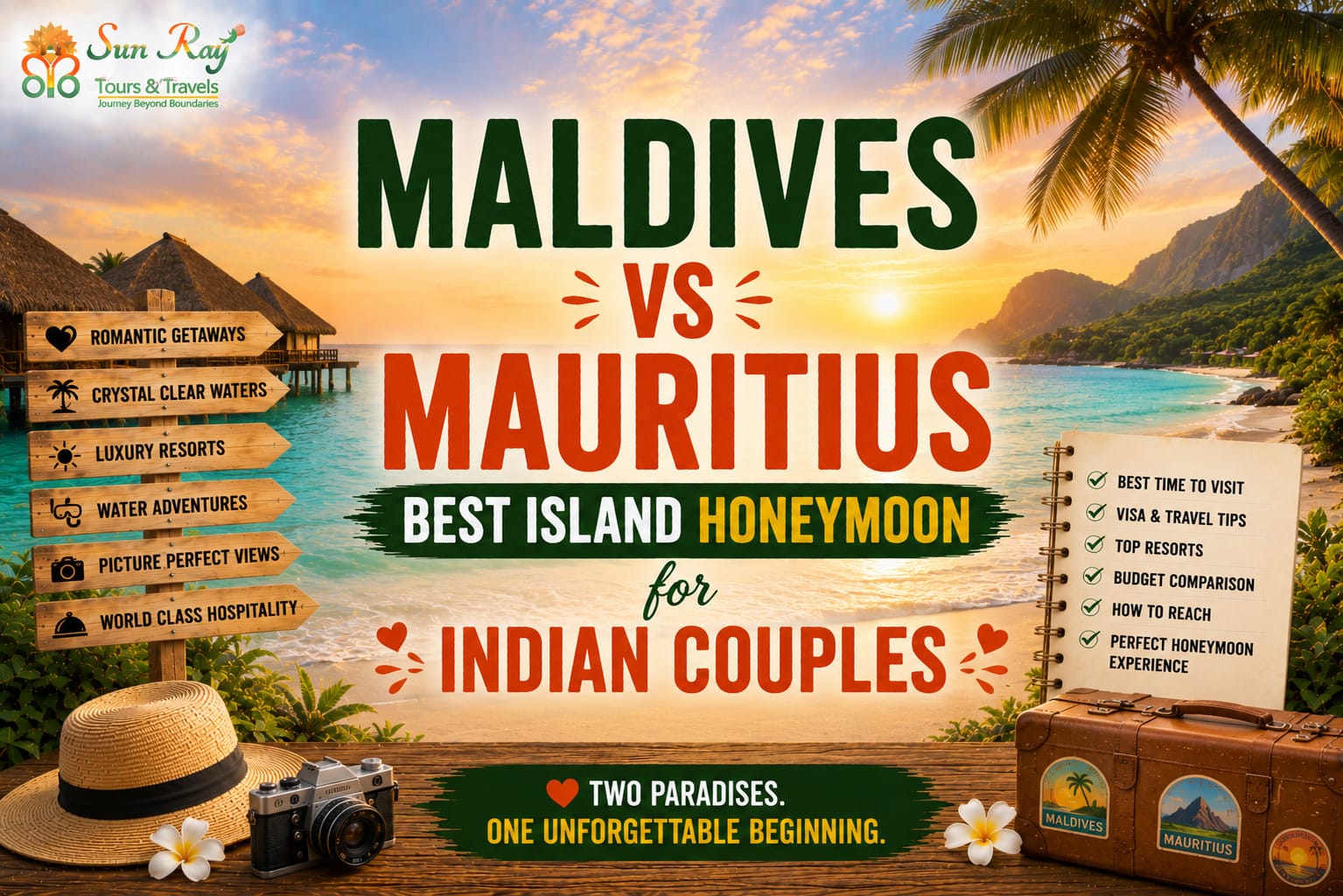 Maldives vs Mauritius: Best Island Honeymoon for Indian Couples