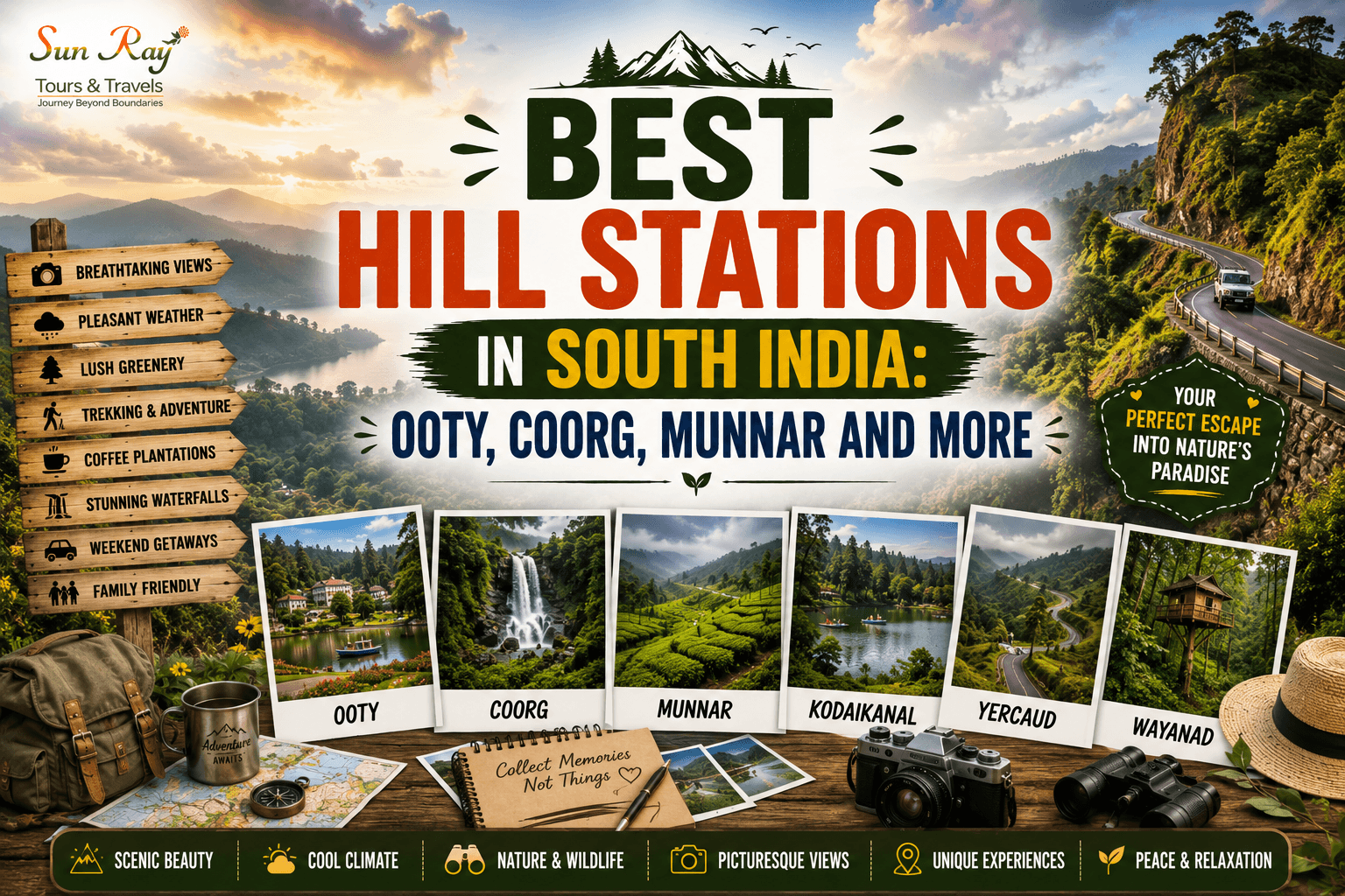 Best Hill Stations in South India 2026: Ooty, Coorg, Munnar and More