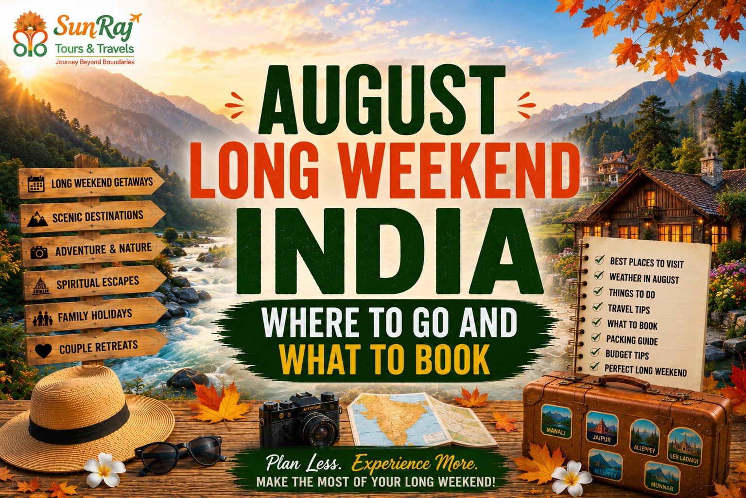 August Long Weekend 2026 India: Where to Go and What to Book